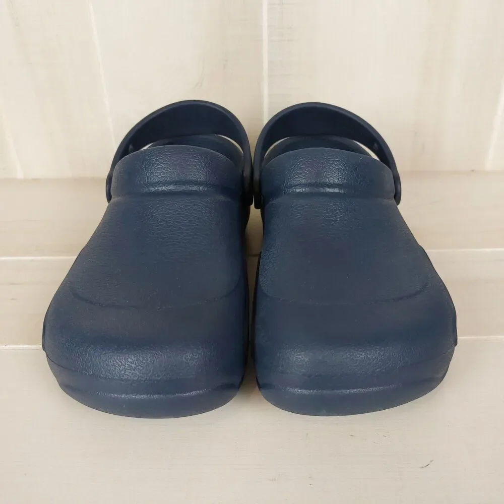 Crocs Bistro Clogs Slip Resistant Work Shoes Men's 7 Women's 9 Blue Chef Nursing - Picture 5 of 7